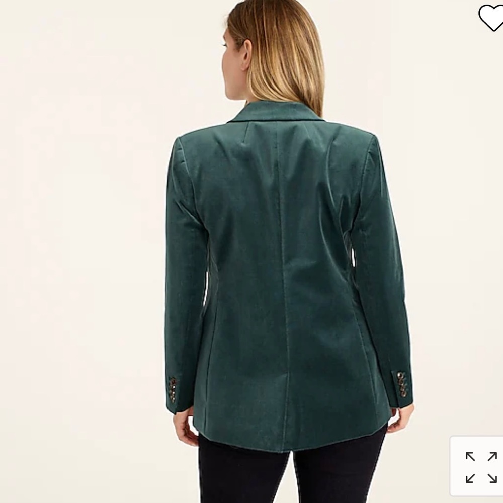 J.Crew Willa Blazer in Stretch Velvet, size 2 - Picture 3 of 5